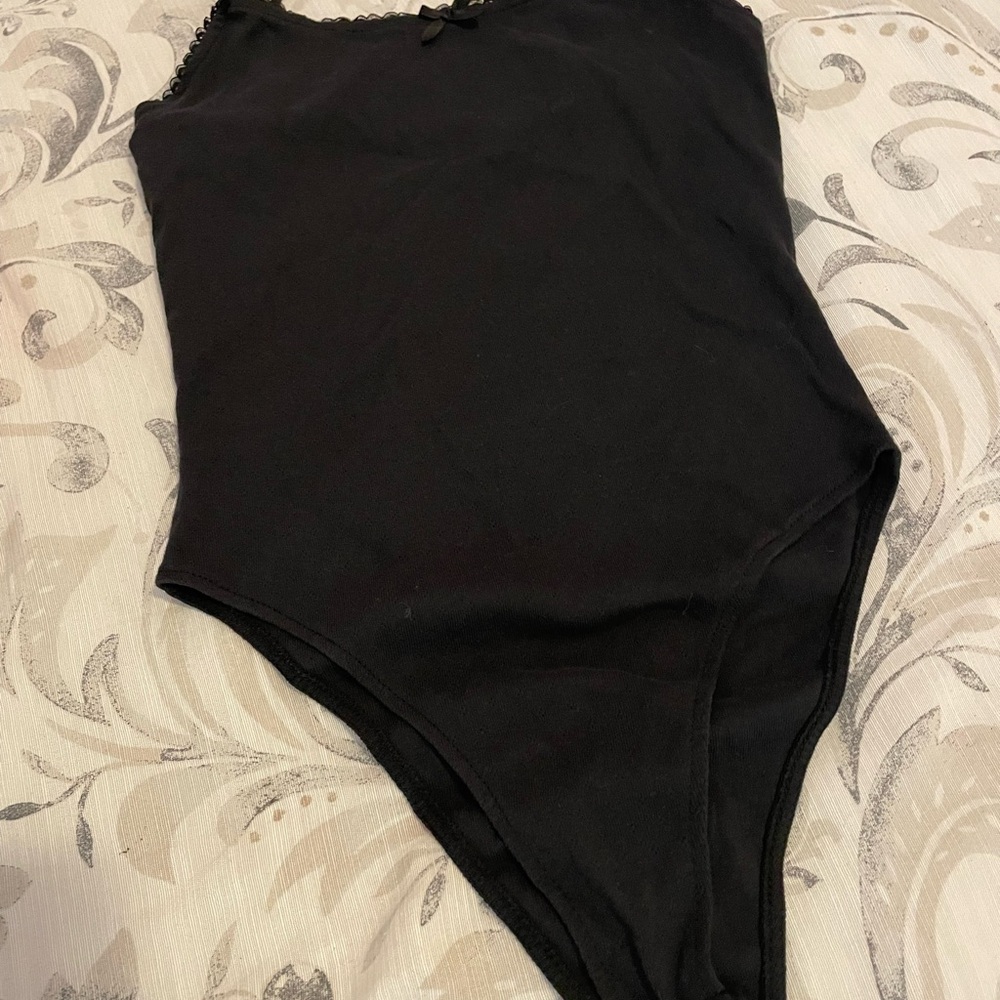 Forever 21 Black Lace Detail Top
